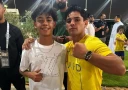 Райан Гарсия посещает матч "Аль Нассра" с Роналду в Саудовской Аравии и подружился с сыном Криштиану.