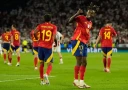 Сборная Испании победила Грузию со счетом 4:1 и вышла в четвертьфинал, где сыграет с Германией.