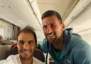 Рафа Надаль и Джокович встречаются на одном рейсе в Индиан-Уэллс: 46 "Больших шлемов" в одном салоне.