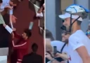 Джокович возобновляет тренировки на Форо Италико в шлеме после инцидента с бутылкой