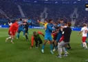 В матче Кубка России между «Зенитом» и «Спартаком» произошла массовая драка