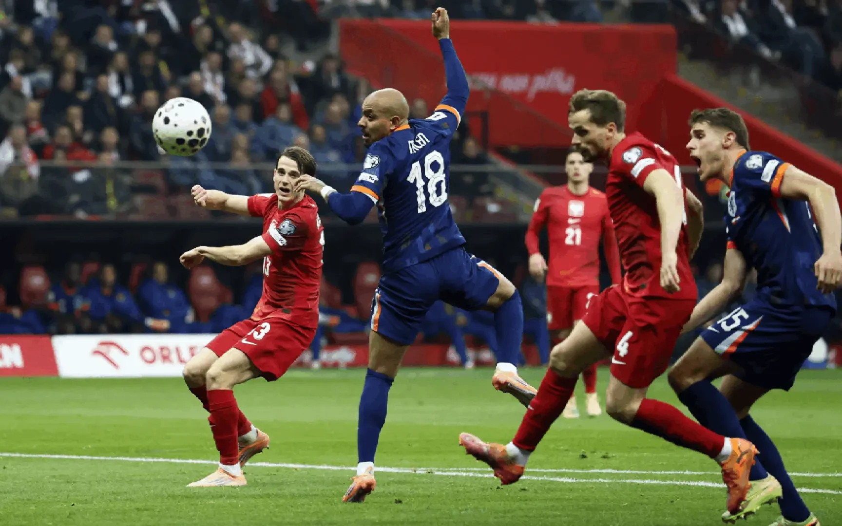 Ничья между сборными Нидерландов и Польши в отборочном матче ЧМ-2026 по футболу