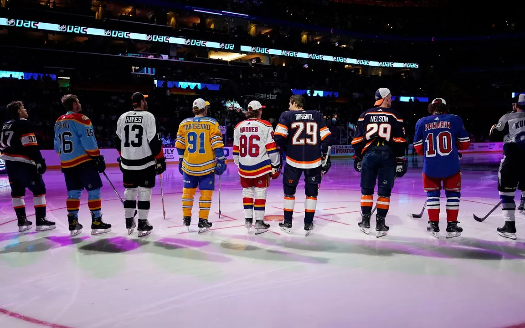 От проломленного черепа до неонового шоу: Как менялся Матч всех звезд НХЛ