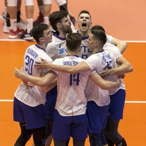 Мужская сборная России по волейболу на чемпионате Европы обыграла Беларуссию