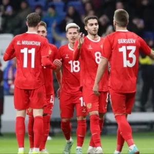 Сборная России продвинулась на 35‑е место в рейтинге ФИФА