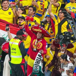 Эль Чапулин поддерживал Эквадор, катарцы танцевали на трибуне