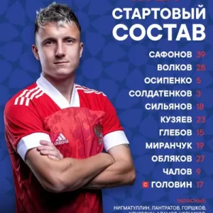 Головин, Кузяев и Чалов выбраны в основной состав сборной России для игры против Кубы.