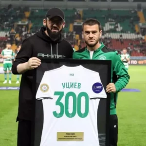 Уциев сыграл свой 300-й матч за «Ахмат»