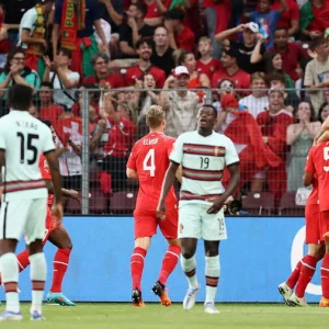 Португалия без Роналду проиграла Швейцарии, забившей на первой минуте матча