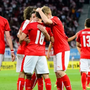 Сборная Австрии уверенно переиграла на домашней арене Азербайджан