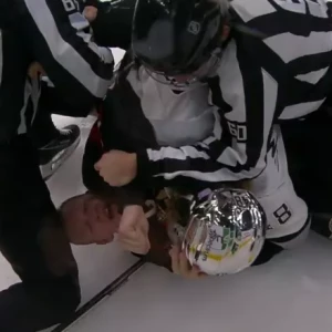 Лемье укусил Брэди Ткачака во время стычки в матче НХЛ