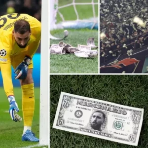 Фанаты Милана обрушили на Доннарумму фальшивые банкноты