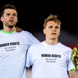 Норвежские футболисты выступают против гибели людей при подготовке ЧМ в Катаре
