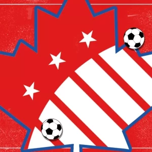 Канадский футбол: Северо-Американская лига, одетая в звездно-полосатую форму