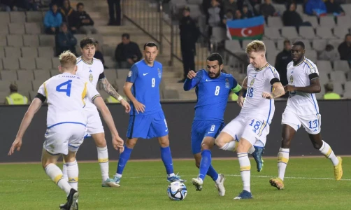 Футбольный матч Азербайджан vs Швеция в Лиге наций УЕФА