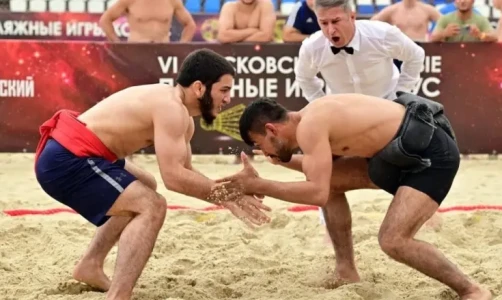 Видеотрансляция первенства России по пляжной борьбе