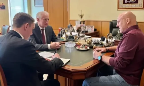 Михаил Мамиашвили провел рабочую встречу с губернатором Томской области Владимиром Мазуром